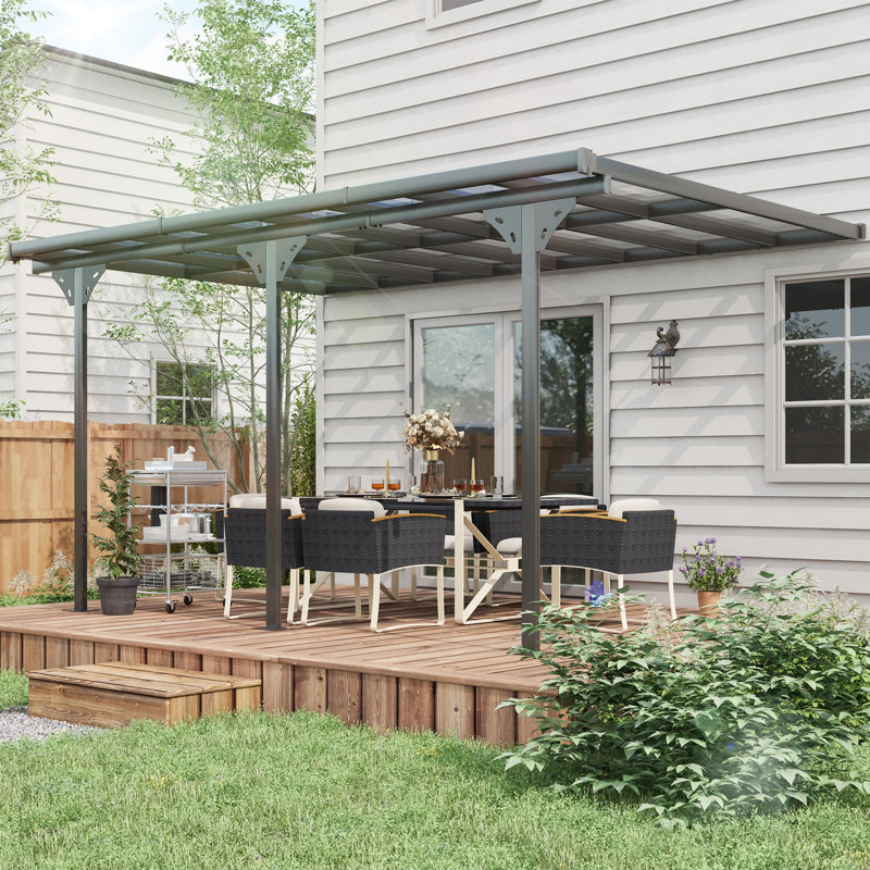 Scarlotta 0.04m x 0.08m Aluminium BBQ Gazebo