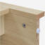 Armoire de cuisine moderne en bois de style campagnard, armoire de rangement arquée avec tablettes réglables, garde-manger polyvalent