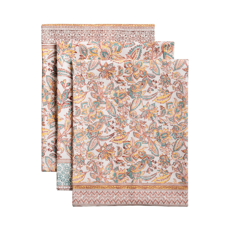 Maison d'Hermine Nila Ensemble de 3 torchons de cuisine 100 % coton - 51 x 70 cm