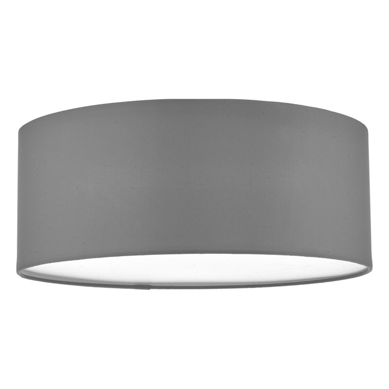 Ansonia Fabric Flush Mount, Grey