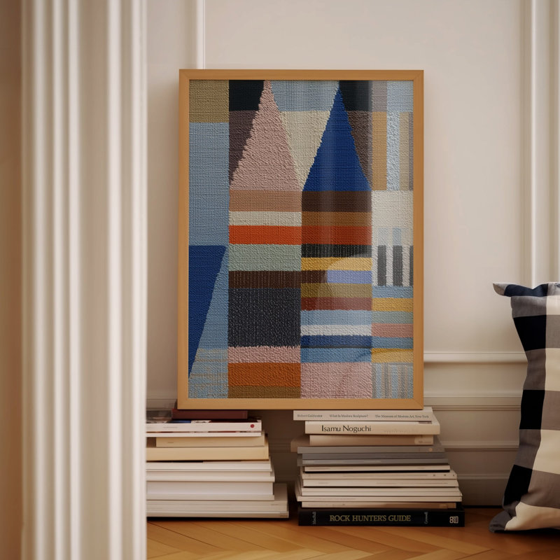 Woven Perspectives No. 04: impression géométrique abstraite, Unframed, 24x30 in