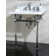 Templeton 33" Tall Oval Console Bathroom Sink with Overflow