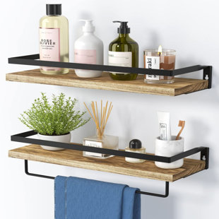 Brunetto Bamboo Bathroom Shelf Rebrilliant Finish: Natural