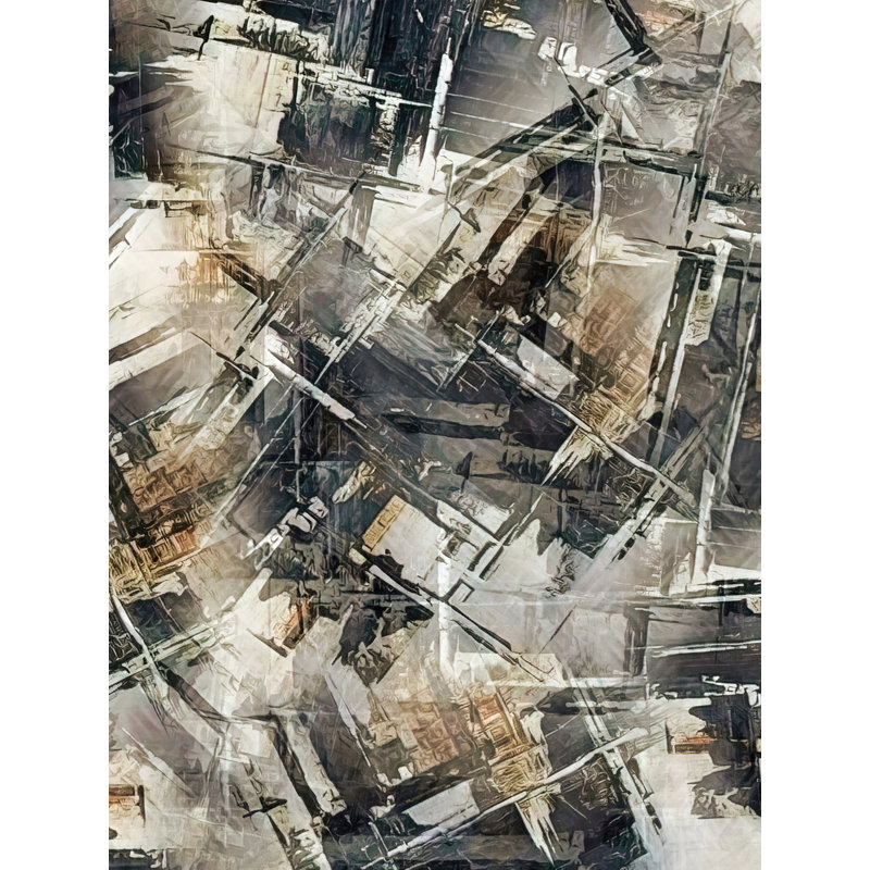 "Industrial Materials" par Denise Dundon - cadre photo, Papier avec cadre noir, 20" H x 16" W