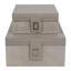 Boîtes de rangement décoratives en cuir avec couvercle - boîte décorative moderne pour boîtes à souvenirs, rangement et rangement