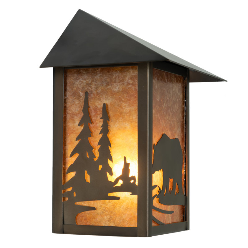 9" Wide Seneca Bear Creek Left Wall Sconce
