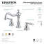 Robinet pour salle de bain espacé avec drain escamotable en laiton Heritage-11175668
