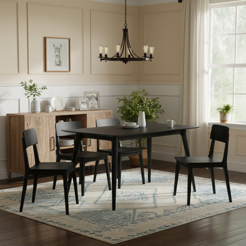 47'' Dining Table, Black