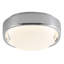 Pebble 8-in Silver dimmable LED Flush Mount-1996249238