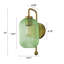 Lanterne murale en verre vert 1 lumière H 13 po
