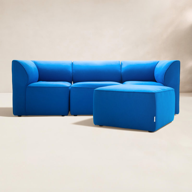 Canapé modulaire d'extérieur 6 pièces Big Joe, 4, Pacific Blue