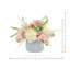 Hydrangea, Heather and Orchids Arranged in Ceramic Vase