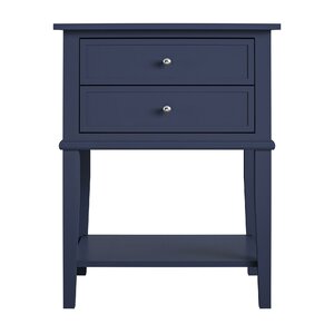 Dmitry 2-Drawer End Table with Storage