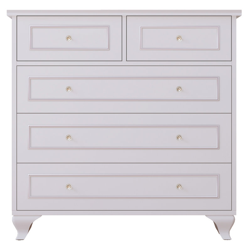 Vanhook 90cm W 5 - Drawer Chest of Drawers