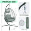 Fauteuil suspendu suspendu en osier avec support et coussin lavable pour patio-133409615-133409617