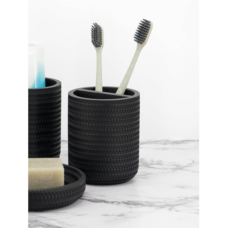 Bathroom Accessory Set, Black