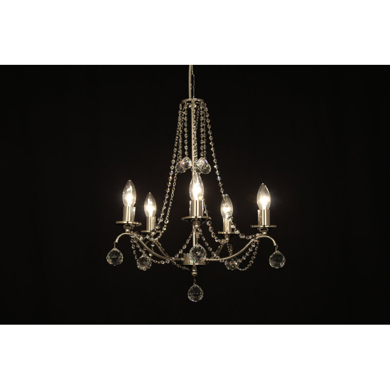 Emmett 5 - Light Candle Style Chandelier