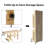 Foldable Workbench With Storage Drawer,Solid Wood Top