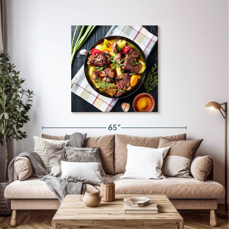 Yarlin Spicy Jamaican Curry, 39" H x 39" W