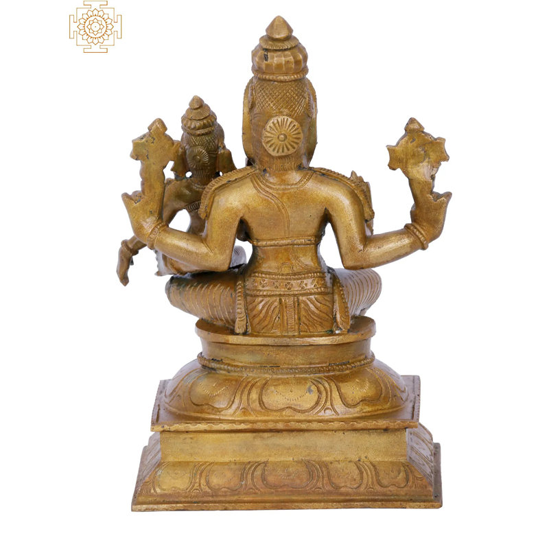 Figurine Lord Narasimha avec la déesse Lakshmi