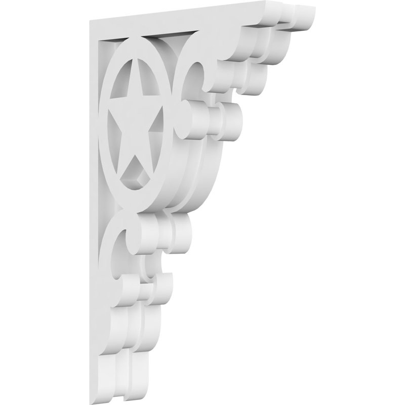 Corbeau en PVC de qualité architecturale Austin, H 10 po x l 6 po x P 1,875 po