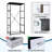 4 Drawer Dresser for Bedroom, Narrow Chest of Drawers, Wooden Top and Study Iron Frame 18"x37.5"-(WxH)