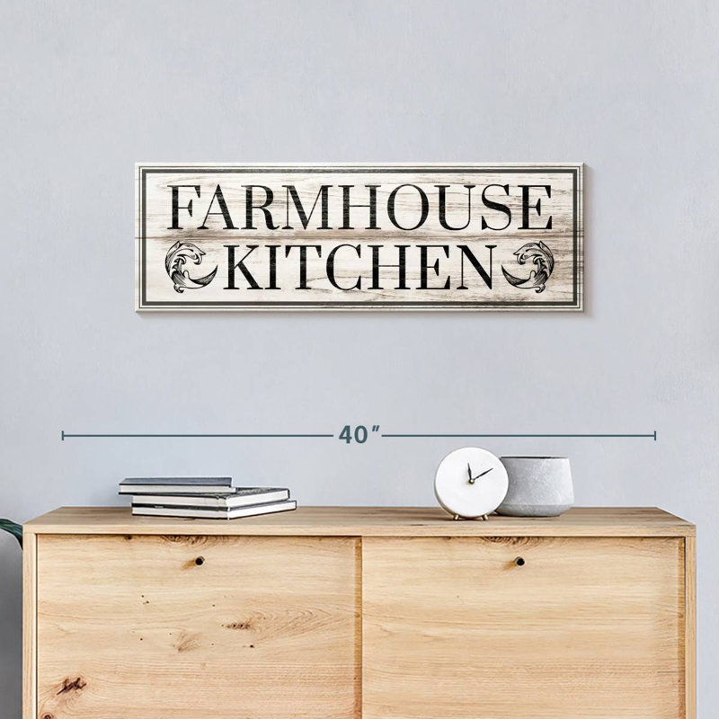 «Farmhouse Kitchen», impression sur toile, H 30 po x l 10 po x P 1,25 po
