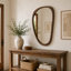 Irregular Accent Solid Wood Wall Mirror-1239700748-1239700851