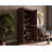 100% Solid Wood 6-Shelf Bookcase, Shaker Doors, Adjustable Shelves, 32" Wide, 71.5" Tall-1296226553