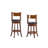 Analuz Swivel Upholstered Counter Stool with Solid Wood Frame-2143725344-2143725345