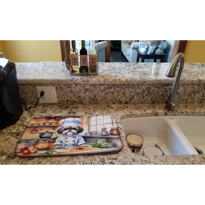 Shih Tzu The Chef Dish Drying Mat