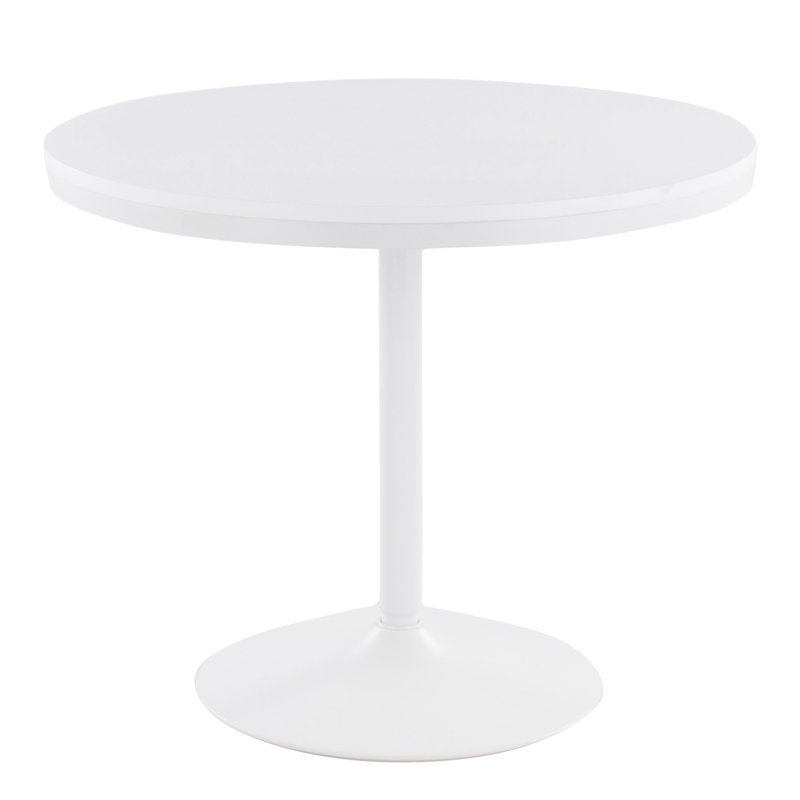 Table de salle à manger industrielle, Blanc