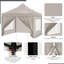 Caisa 9.5 Ft. W x 9.5 Ft. D Iron Soft-top Gazebo-1534465640