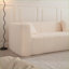 Canapé modulaire à assise profonde en L 105,5 po pour salon modulaire | Beige | Polyester-1864122707