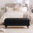 Faux Leather Ottoman Bench With Tufted Seat, Padded Upholstered Bench For Bedroom, Entryway, Dining Room-253473242