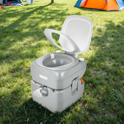 Edrosie Inc 5.8 Gallon Portable RV Porta Potty with Carry Bag