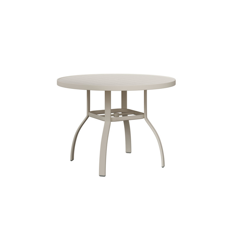 Table de salle à manger ronde Berlin, Blanc mat