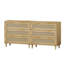3-Drawers Rattan Storage Cabinet Rattan Drawer