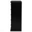 Commode de chambre noire à 6 tiroirs-1704374210