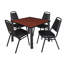 Plateau de table Kee Square, 4 chaises empilables-472020735-472020728-472020729