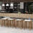 Neosha Counter Stool with Solid Wood Frame