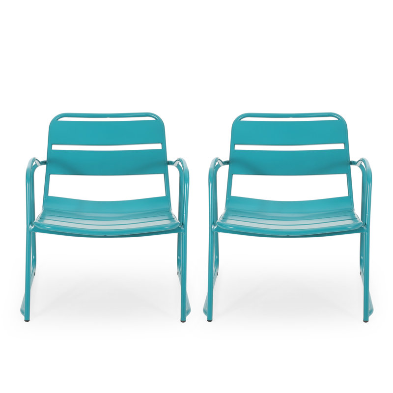 Relax In Style With Teal Iron Chair, 24.83 In. D, 26.47 W, 25.09 H, 13.97 Lb Wt Serenity Depth, Width, Height,