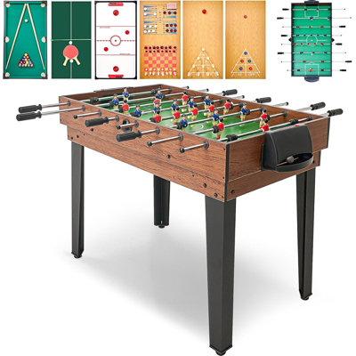 12-In-1 Combo Game Table Set For Adults, Multi Game Table For Game Room, Friends & Family /Hockey, Football, Pool