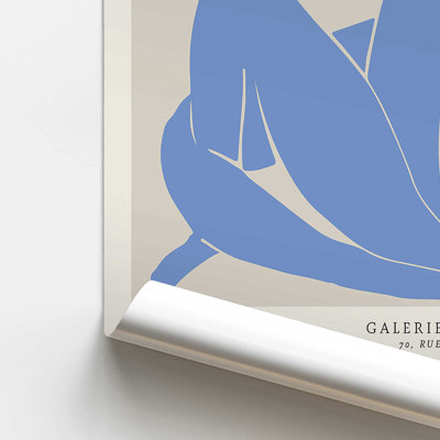 «Blue Nude II Matisse Fine Art», reproduction d'art sur cadre