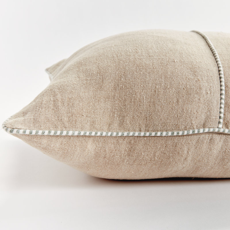 Matteo Linen Pillow Cover & Insert, 20"H x 20"W, Square