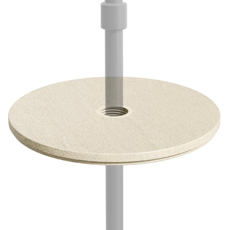 Patio Outdoor Umbrella Table Tray, Beige