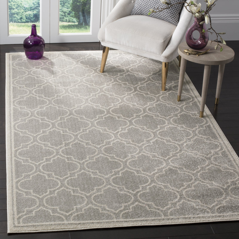 Tapis géométrique Amherst Performance, Rectangulaire 3 pi x 5 pi