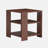 Ellierose Square side table,simple style design,3-tier end table, classic brown