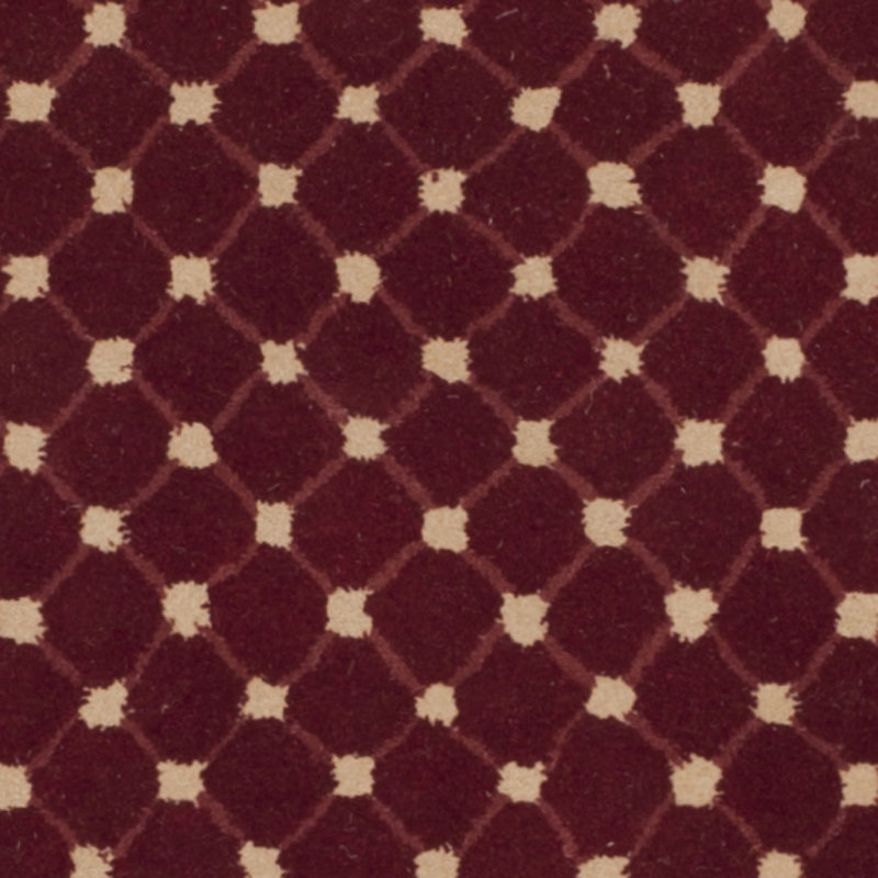 Naples Burgundy and Black Hand-Tufted Wool Rug