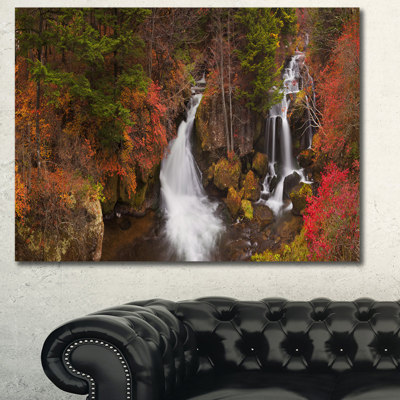 " Ryuzu Falls Near Nikko Japan ", 30" H x 40" W x 1" D